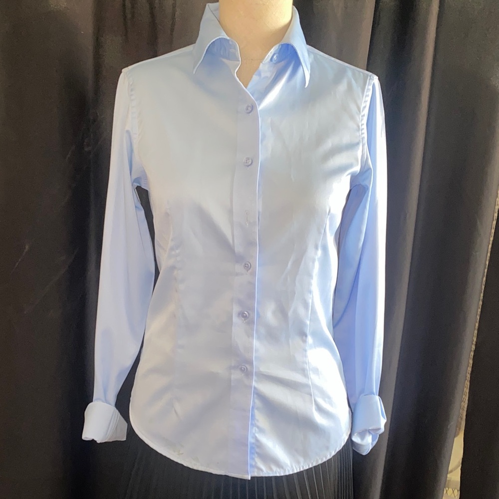 Sky Blue Women's Button Down Shirt